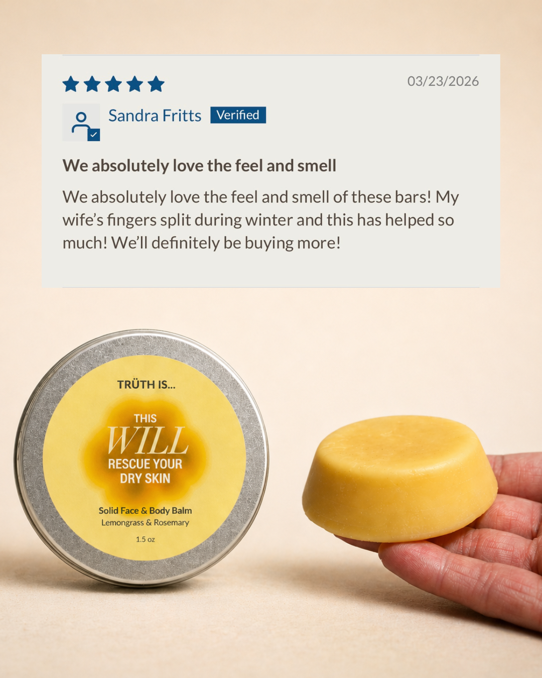 Rescue Your Dry Skin—Solid Face & Body Balm